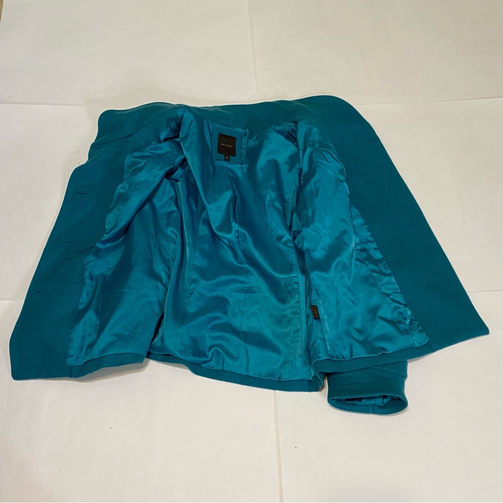 The Limited Turquoise Double-Breasted Pea Coat - Picture 14 of 16
